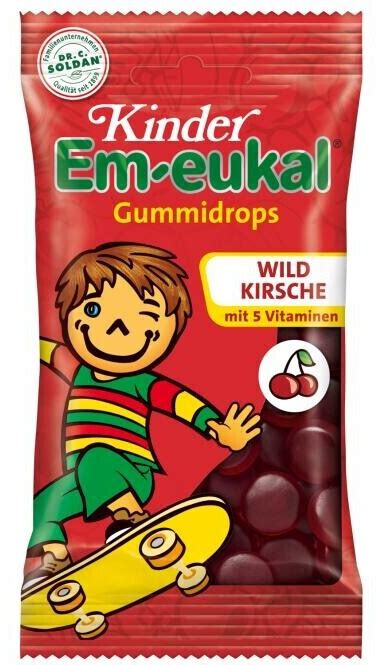 Soldan Em Eukal Kinder Gummidrops Wildkirsche Zuckerhaltig 75g Ab 1