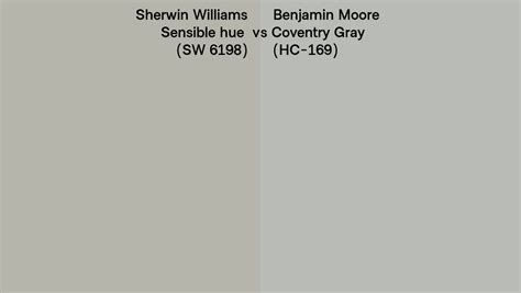 Sherwin Williams Sensible Hue Sw 6198 Vs Benjamin Moore Coventry Gray