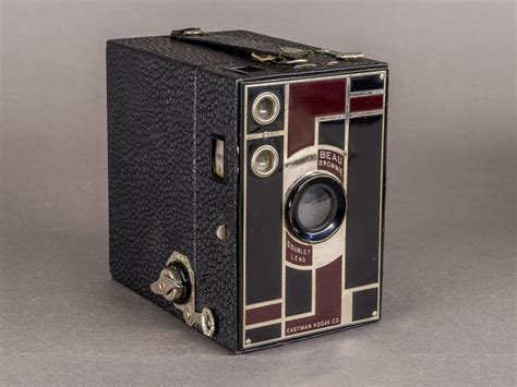 Vintage 1930s Kodak No 2a Beau Brownie Art Deco Box Camera With