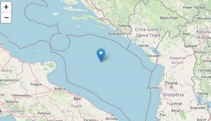 Scossa Di Terremoto Nel Mare Adriatico