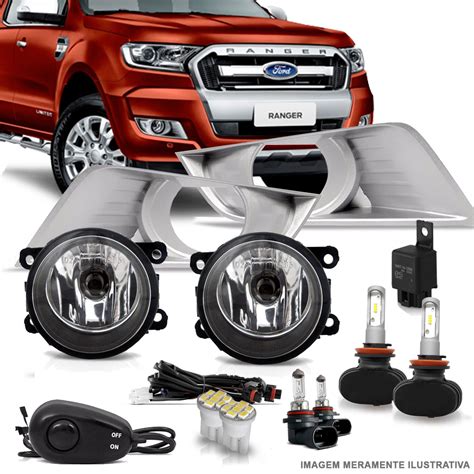 Farol De Milha Ranger 2016 2017 2018 Ultra Led 4 Brindes R 453 76