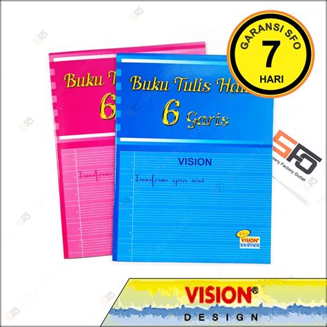 Jual Buku Tulis Halus Garis Isi Satuan Vision Sfo Semarang