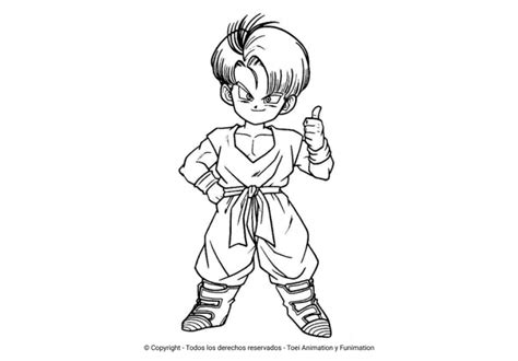 Los Mejores Dibujos De Trunks Para Colorear Todo Para Colorear