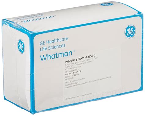 Amazon Ge Whatman Fta Wb Mini Card With X L Sample