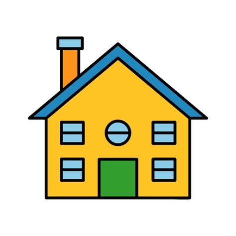 Premium Vector House Building Vector Icon Illustration Art