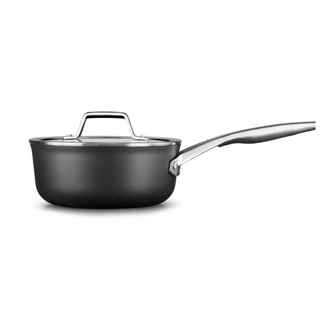 Calphalon Premier Quart Nonstick Sauce Pan With Lid Hard Anodized