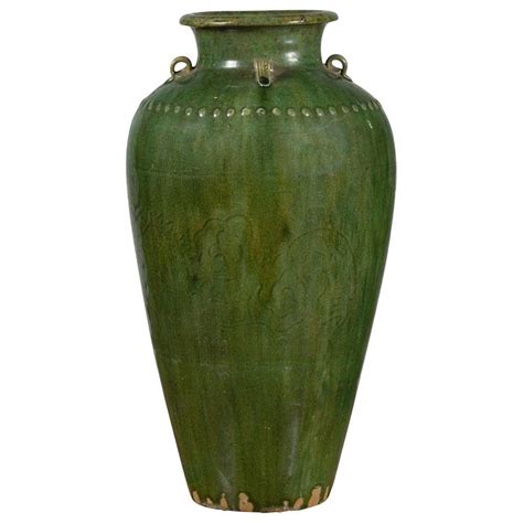 Awaji Pottery Manipulated Vase With Heavy Glaze At 1stdibs