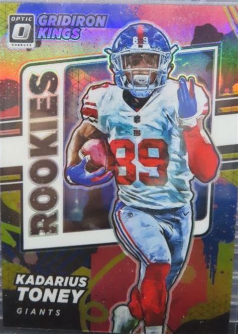 Kadarius Toney 2021 Optic RGK 10 Rookie Gridiron Kings Gold 10