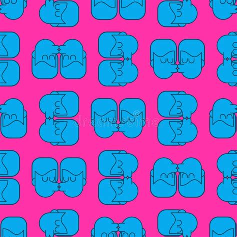 Fondo Que Se Besa Del Gay Modelo Del Partido De Lgbt Beso Del Hombre Ilustraci N Del Vector