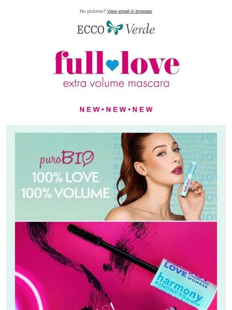 Ecco Verde NEW Full Love Mascara By PuroBIO Cosmetics Milled