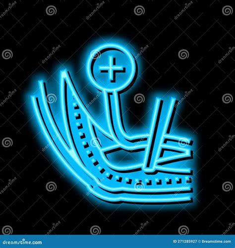 Ulnar Nerve Release Neon Glow Icon Illustration Stock Vector