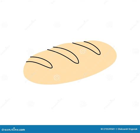 Whole Grain Wheat Bread Icon Bakery Pastry Products Silhouette Vector