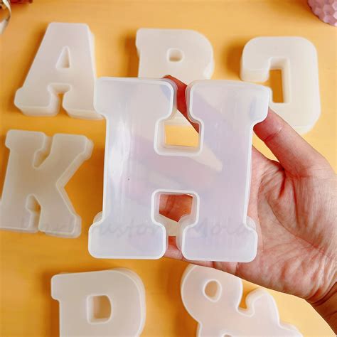 Letter Mold Letters Silicone Mold Alphabet Resin Molds Diy Epoxy