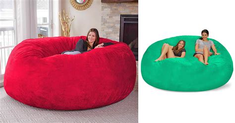 Theres A Giant Bean Bag Chair Measures 8 Feet And Can Fit Up To 3 People