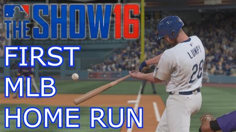 First Mlb Home Run Mlb The Show 16 Road To The Show Pt16 Youtube