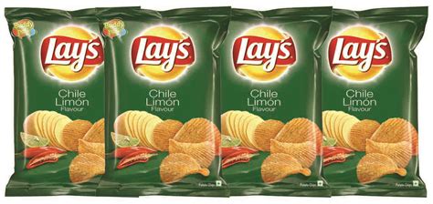 Buy Lays Potato Chips Chile Limon 52g Pack Pack Of 4 Online ₹80