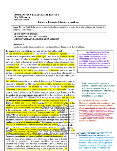 S05 s1 Grupo 13 controversia COMPRENSIÓN Y REDACCIÓN DE TEXTOS I