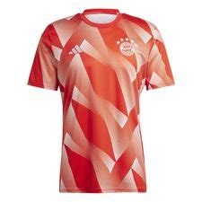 Bayern München Training T Shirt Pre Match Rot Weiß unisportstore de