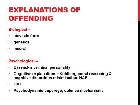 Week 3 Evaluating Explanations Of Offending Behaviour Ppt Download