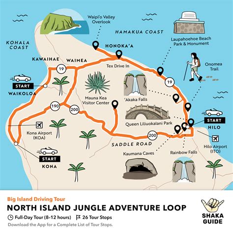 Shaka Guide S North Island Jungle Adventure Loop Itinerary Audio Tour