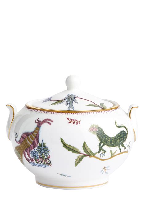 Buy Wedgwood Kit Kemp Mythical Creatures Large Covered Sugar Box White