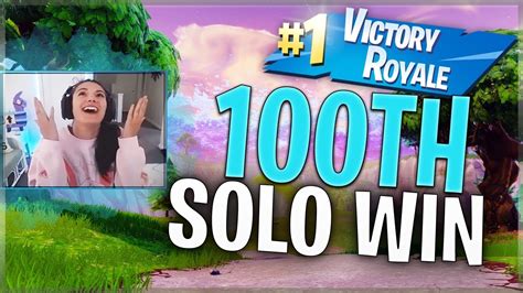 100th Solo Win Fortnite Battle Royale Alexia Raye Youtube