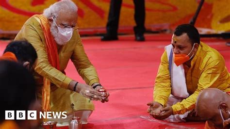 Ayodhya India Pm Modi Leads Ram Temple Ceremony At Divisive Holy Site