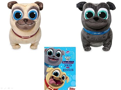 Disney Puppy Dog Pals Gift Bundle - Bingo and Rolly Plush and Jokes and ...