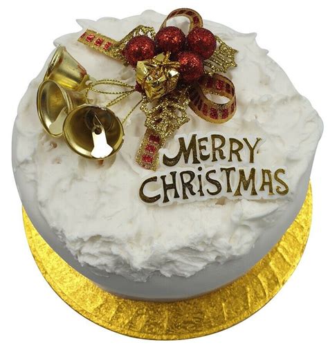 Gold Holly And Bells Christmas Cake Topper Set Evelay