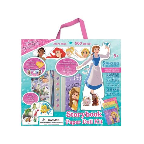 Disney Princess Storybook Paper Doll Kit Big W