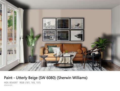 Sherwin Williams Utterly Beige Sw Paint Color Codes Similar