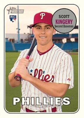 Scott Kingery Topps Heritage Team Color Swap Variation X Jumbo