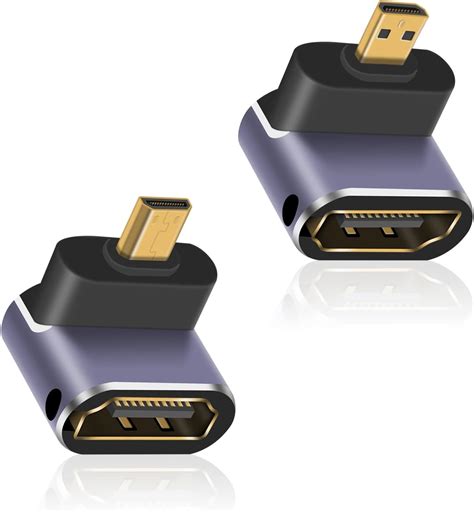 Amazon RIIEYOCA 90 Degree Up Down Angle UHD 8K Micro HDMI To HDMI