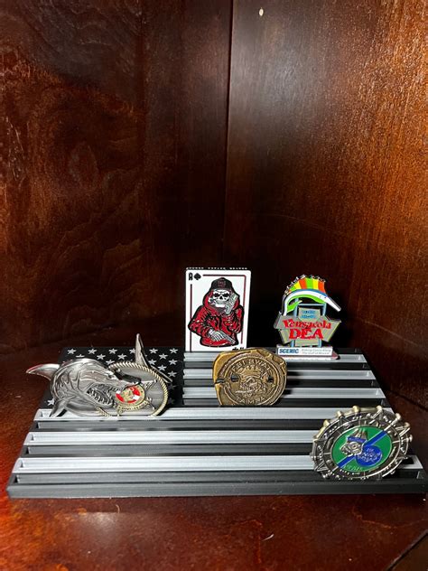 American Flag Challenge Coin Holder, 911 Dispatcher Gift, Challenge ...