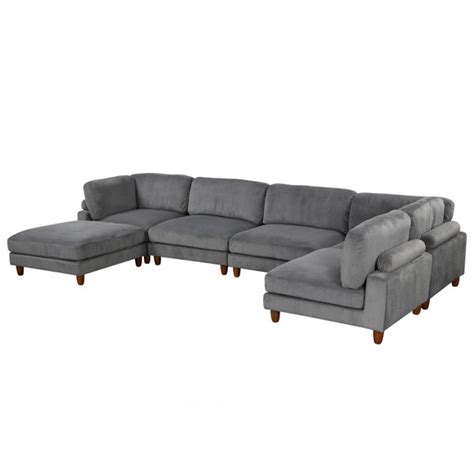 Latitude Run Modular Sectional Sofa With Ottoman Sectional Sofa Couch