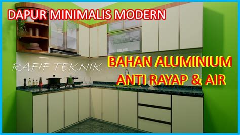 Kitchen Set Aluminium Modern Dapur Minimalis Youtube