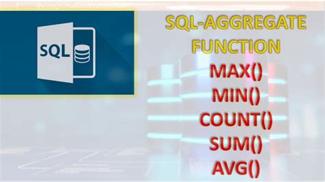 Sql Aggregate Functions Practical Query Execution Tutorial Learn For