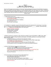 Genetics Exam Fall Key Pdf Biol Exam Fall Exam