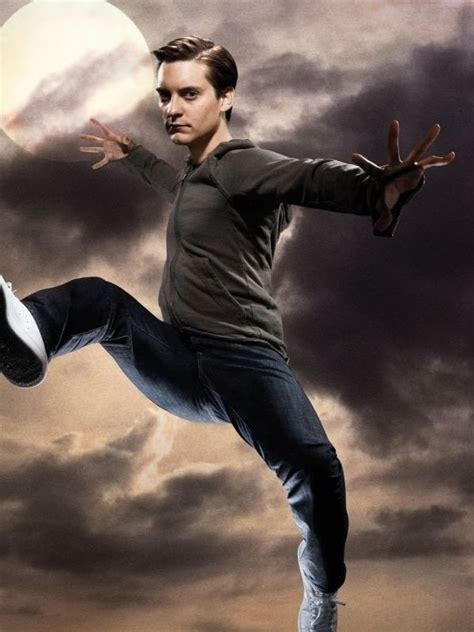 Tobey Maguire For Spider Man 3 2007 Promo Shoot Funny Poses