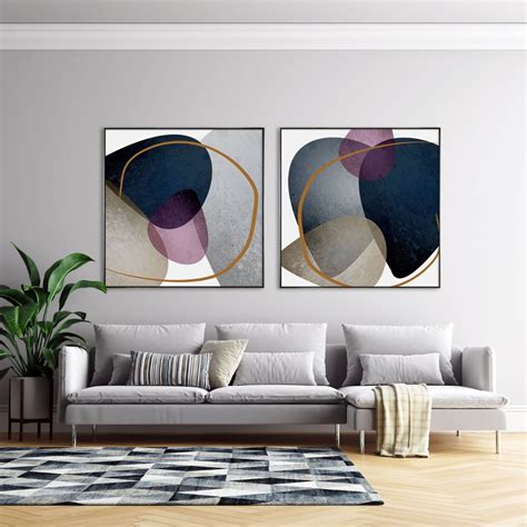 Quadro Em Tela Canvas Arte Abstrata Org Nicas X Cm Decore Pronto