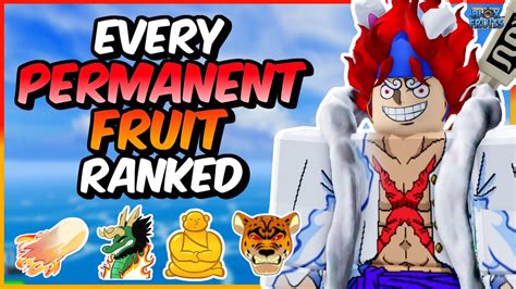 Every Permanent Fruit Ranked From Worst To Best In Blox Fruits Youtube