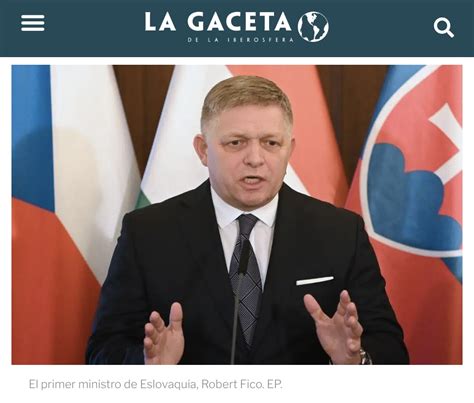 Lgi Herido A Tiros El Primer Ministro De Eslovaquia Robert Fico Zoepost