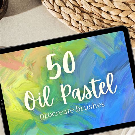 Oil Pastel Brushes For Procreate Realistic Oil Pastel Painting Has