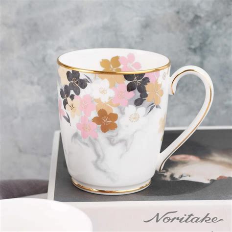 Noritake 月影浮花 馬克杯骨瓷 Pchome 24h購物