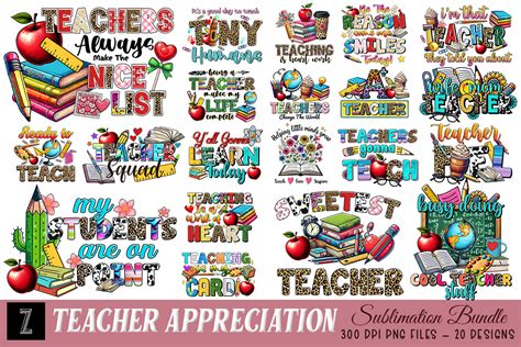 Teacher Appreciation Bundle Graphic by Zemira · Creative Fabrica