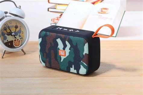 Caixa De Som Bluetooth T G Speaker Mini Subwoof Modelo Tg Camuflado