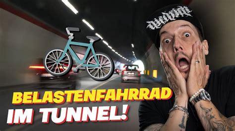 Belastenfahrrad Im Tunnel React Auf Fahrrad Fahren Im Elbtunnel Und