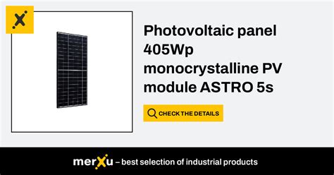 Photovoltaic Panel 405Wp Monocrystalline PV ASTRO Module 5s CHSM54M HC