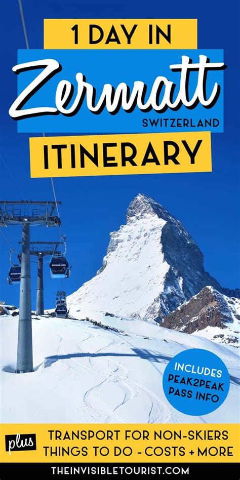 Incredible Zermatt Day Trip One Day Itinerary For Non Skiers Travel