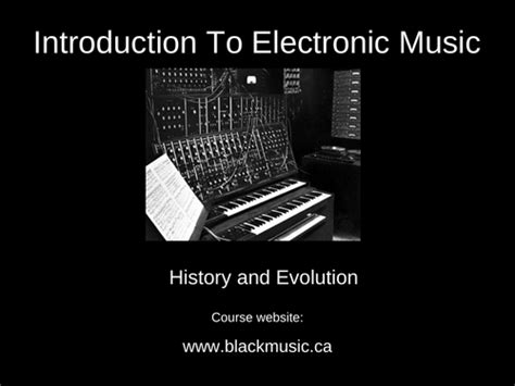 Electronic Music: Genres & Artists | Teaching Resources